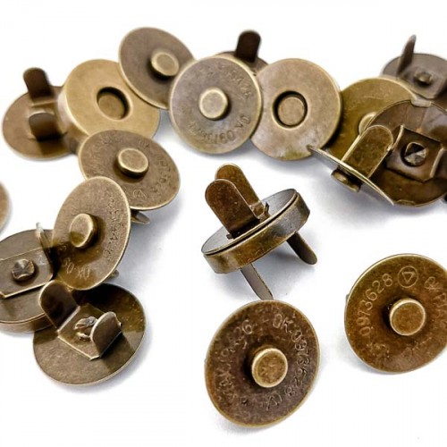 Замок магнітний на розпірках антик, 18 мм