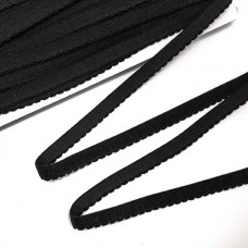 Резинка станова 1 см чорна | furnitura.com.ua