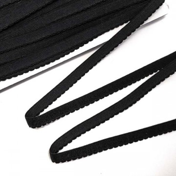 Резинка станова 1 см чорна - furnitura.com.ua