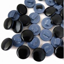 гудзик напівніжка, синій перламутр