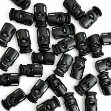 стопор бочка з бічним кріпленням, чорний, 100шт | furnitura.com.ua