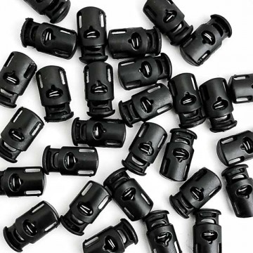 стопор бочка с боковим креплением, черний, 100шт - furnitura.com.ua