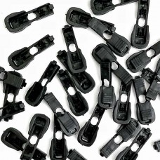 наконечник пластиковий-крокодил черний  | furnitura.com.ua