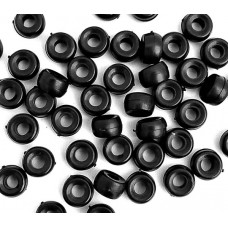 Бусини под стопор черние (100шт) | furnitura.com.ua