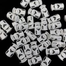 стопор бочка з бічним кріпленням, білий, 100шт | furnitura.com.ua