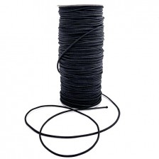 канат-резинка 2 мм, чорна, боб 85 м