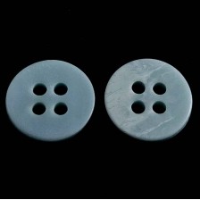 Гудзик сорочковий матовий блакитний 18/4, 100 шт