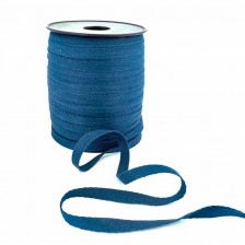 Тесьма х/б (кіперна) 10мм темно-синя 5166