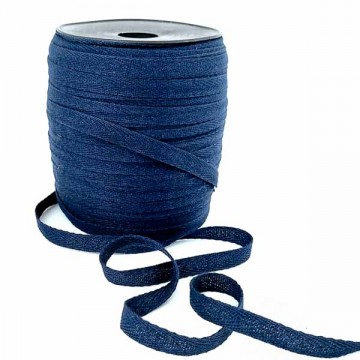 Тесьма х/б (кіперна) темно-синя, 10мм - furnitura.com.ua