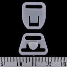 Регулятор для бретель, відстібний білий, 10 шт