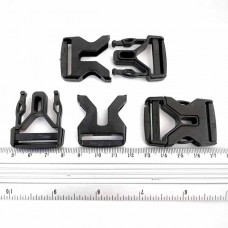 Фастекс чорний, 2.5 см АВС | furnitura.com.ua