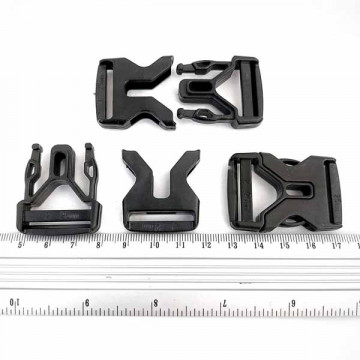 Фастекс чорний, 2.5 см АВС - furnitura.com.ua