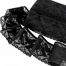 кружево стрейч черное, шир 6,5 см