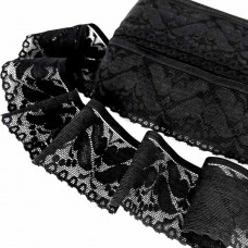 кружево стрейч черное, шир 6,5 см | furnitura.com.ua
