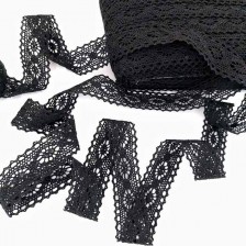 Мереживо кроше чорне , шир 3 см МУ-121 100 ярд