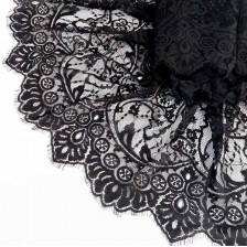 Мереживо Zira шантильї, чорне 30 см