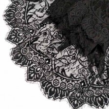 Мереживо Zira шантильї, чорне 35 см