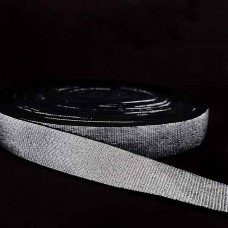 Резинка чорна+люрекс, 3 см | furnitura.com.ua