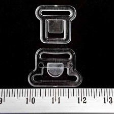 Регулятор для бретель, отстегивающийся прозрачний, 10 шт