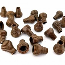 наконечник спиральный 11х14 мм, антик, 100 шт | furnitura.com.ua