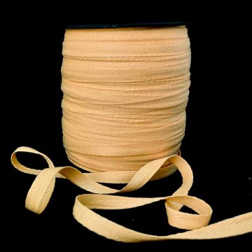 тасьма кіперна х/б 10 мм жовта №5018 - furnitura.com.ua