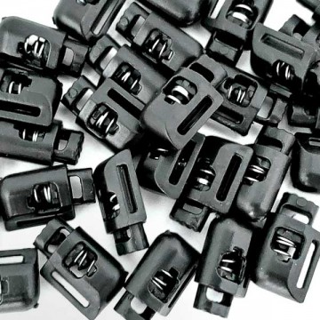 стопор бочка з бічним кріпленням, чорний, 100шт Арт.5025 - furnitura.com.ua