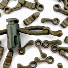 Бусины под стопор хаки (100шт) 4418 | furnitura.com.ua