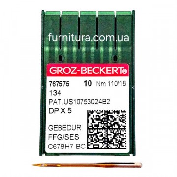 голка Groz-beckert DPх5 №110 Gebedur - furnitura.com.ua