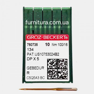 голка Groz-beckert DPх5 №100 Gebedur - furnitura.com.ua