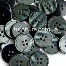пуговица F L32/4 уд, серо-зеленая мрамор №2800, уп.500 шт
