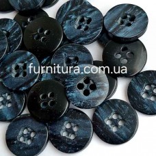 гудзик F L23/4 уд, т.синя мармур №2000, уп.500 шт | furnitura.com.ua