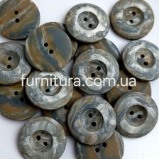 гудзик F L36/2 уд, мультиколор, уп.50 шт