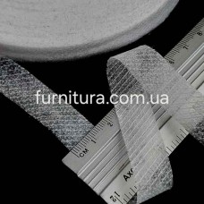 кромка флізел. для пройми 37°, 15 мм біла (100 м) | furnitura.com.ua
