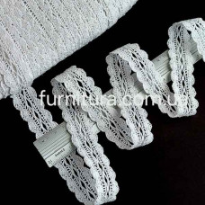 Мереживо Кроше, ширина 2,5 см  6524 | furnitura.com.ua