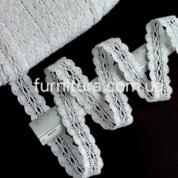 Кружево Кроше, ширина 2,5 см 6524 - furnitura.com.ua