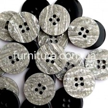 пуговица F L32/4 уд, с.серая мрамор №2000, уп.500 шт