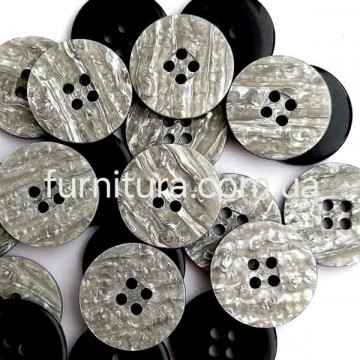 пуговица F L32/4 уд, с.серая мрамор №2000, уп.500 шт - furnitura.com.ua