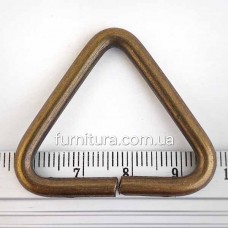 Треугольник мет. 3 см, антик, (100 шт) | furnitura.com.ua