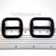 Рамка регулятор черная, 2х2 см, пластик