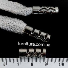 наконечник на шнурок, никель | furnitura.com.ua