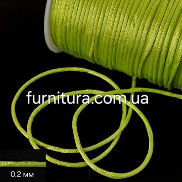 шнур корсетный , салат - furnitura.com.ua