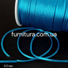 шнур корсетный бирюзовый, 2 мм | furnitura.com.ua