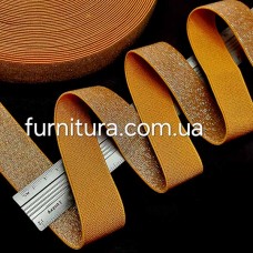 Резинка жовта +люрекс срібло, 3 см | furnitura.com.ua