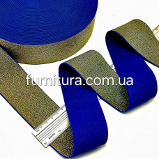 Резинка синя +люрекс золото, 5 см | furnitura.com.ua