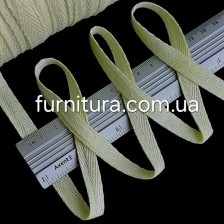 тасьма кіперна х/б 10 мм, жовта № 5010 (200м)