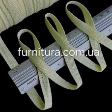 тасьма кіперна х/б 10 мм, жовта № 5010 (200м) | furnitura.com.ua