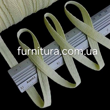 тасьма кіперна х/б 10 мм, жовта № 5010 (200м) - furnitura.com.ua