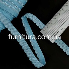 Резинка станова 1 см блакитна | furnitura.com.ua