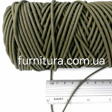 Канат-резина 3 мм боб- 100 м - хакі - furnitura.com.ua