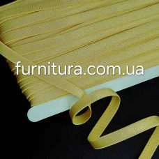 Резинка для бретелів жовта, 1 см | furnitura.com.ua